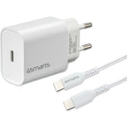 4smarts Chargeur 20W + câble USB-C de 1,5 mtr.