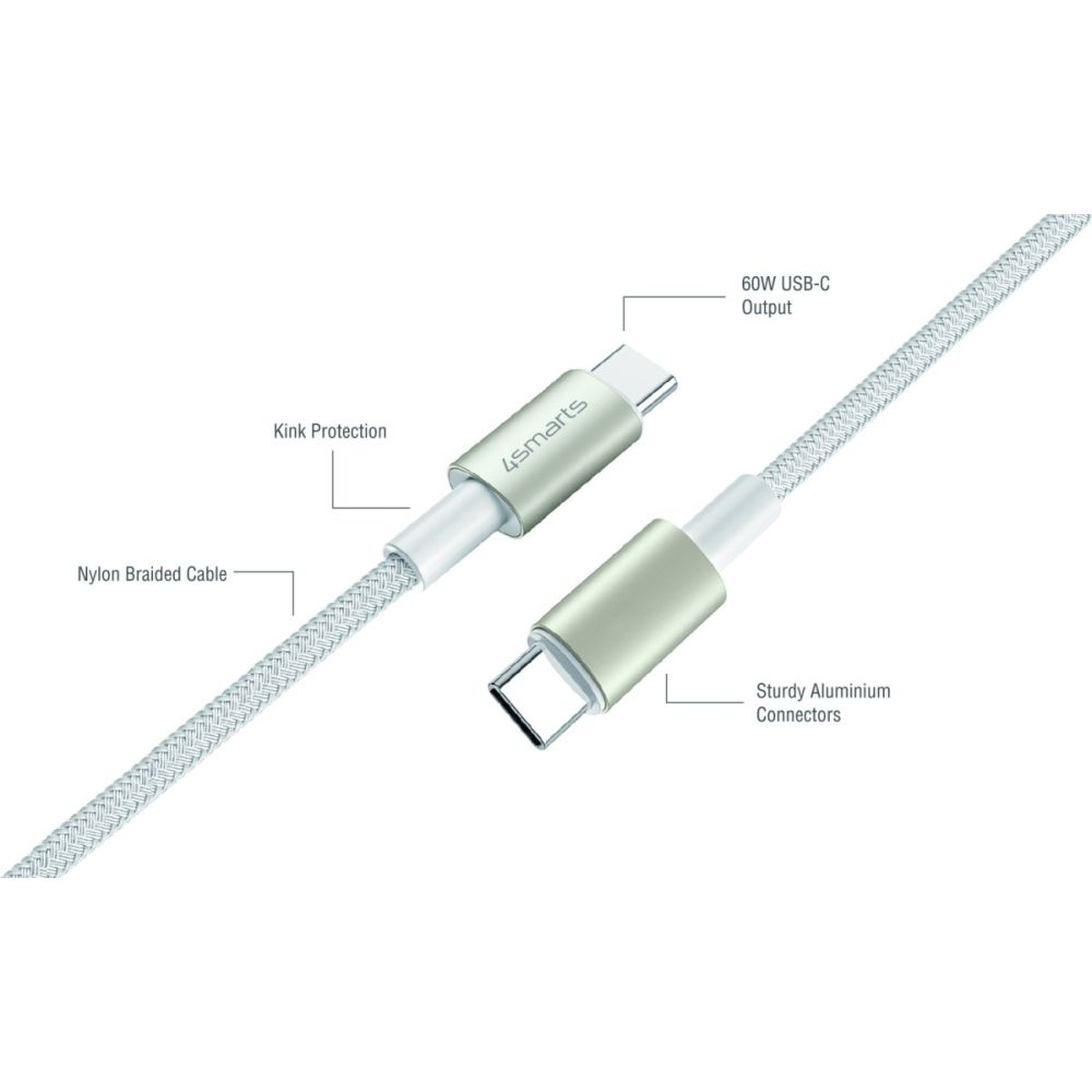 4smarts USB-C Premium Câble Set 3x (3,0mtr + 1,5mtr + 0,5mtr)