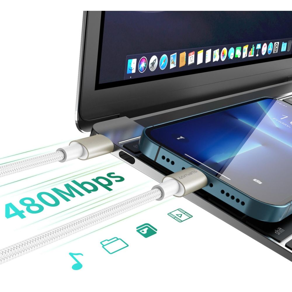 4smarts USB-C Premium Câble Set 3x (3,0mtr + 1,5mtr + 0,5mtr)