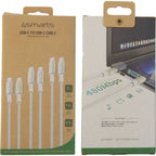 4smarts USB-C Premium Câble Set 3x (3,0mtr + 1,5mtr + 0,5mtr)