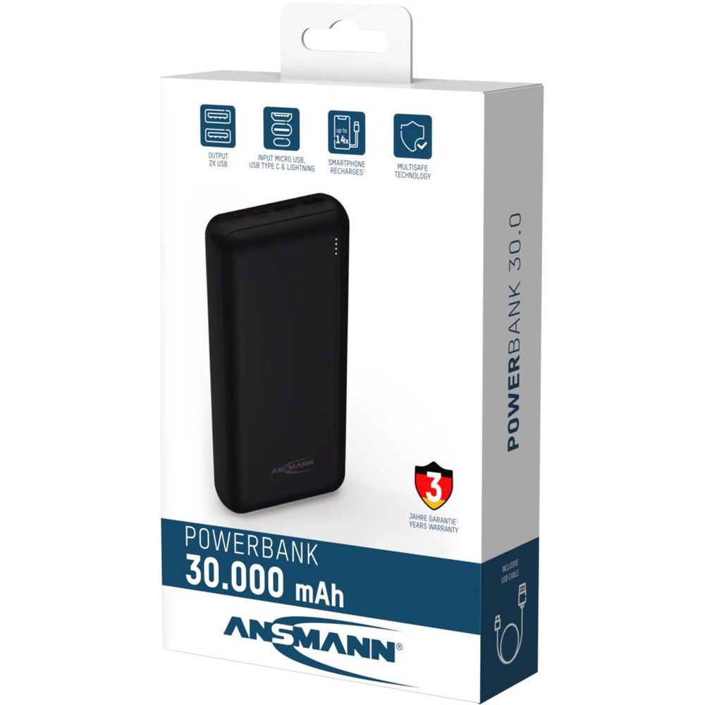 Ansmann PB212 Powerbank 30.000 mAh