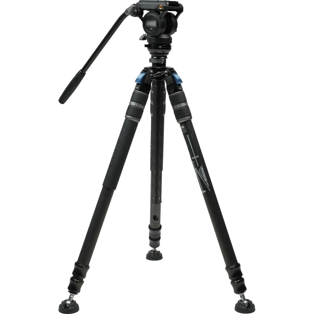 Sirui SVS60+S3 Einstufiges Carbonfaser-Höhenverstellungs-Videostativ-Kit