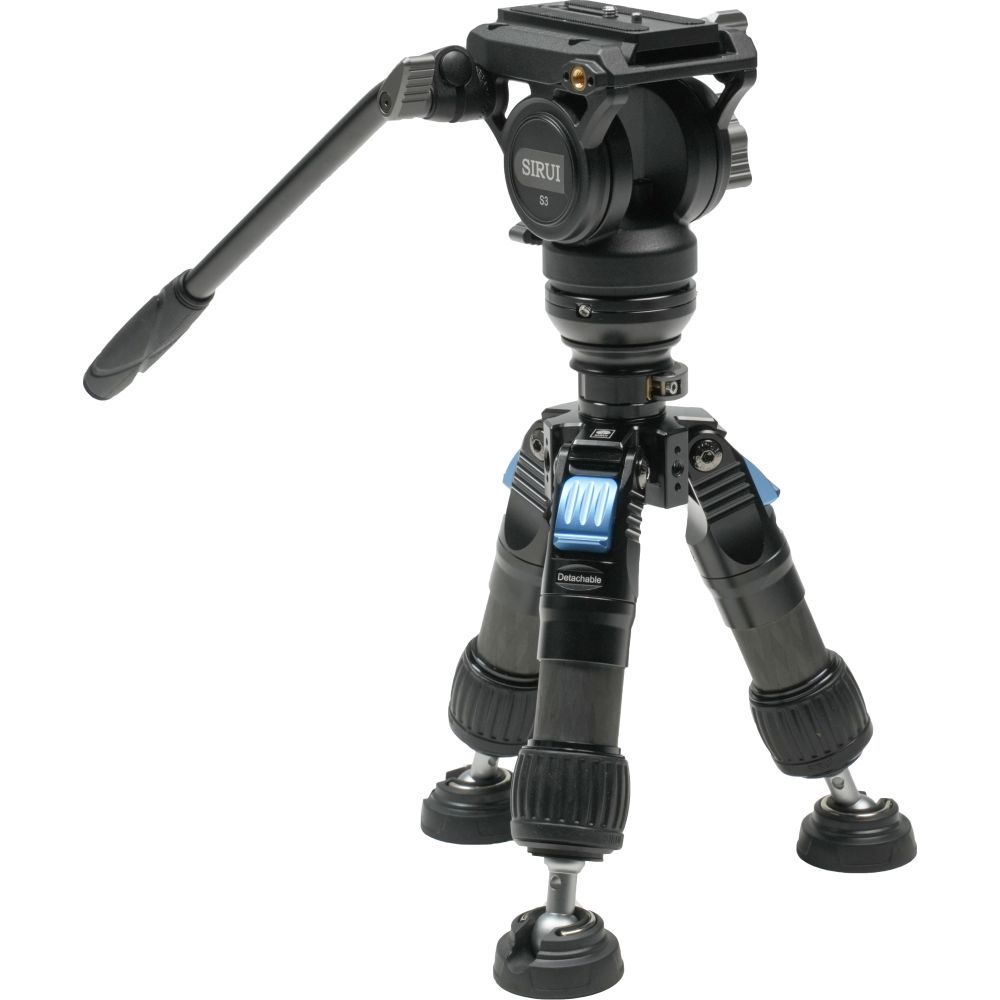 Sirui SVS60+S3 Einstufiges Carbonfaser-Höhenverstellungs-Videostativ-Kit