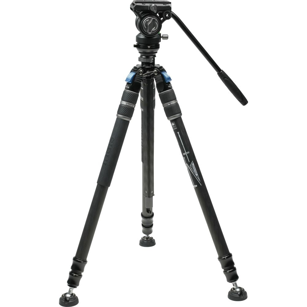 Sirui SVS60+S3 Einstufiges Carbonfaser-Höhenverstellungs-Videostativ-Kit