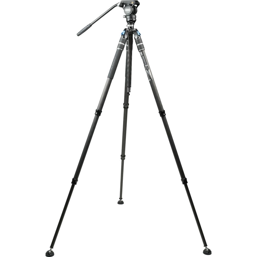 Sirui SVS60+S3 Einstufiges Carbonfaser-Höhenverstellungs-Videostativ-Kit