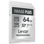 Lexar Image Plus SD-Karte UHS-I V30 R205/W150 MB/s - 64GB