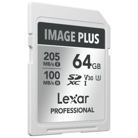 Lexar Image Plus SD-Karte UHS-I V30 R205/W150 MB/s - 64GB