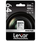 Lexar Image Plus SD-Karte UHS-I V30 R205/W150 MB/s - 64GB