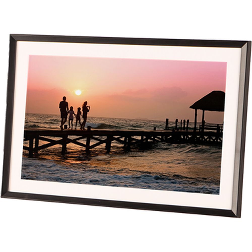 Frameo Digitaler Fotorahmen HF-109T Schwarz 10,1 Zoll mit FrameGlow