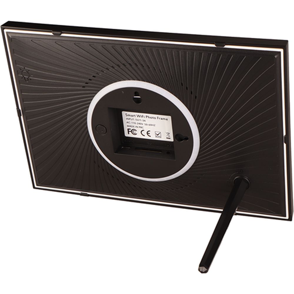Frameo Digitaler Fotorahmen HF-109T Schwarz 10,1 Zoll mit FrameGlow