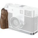 SmallRig 5223 L-förmige Montageplatte mit Holzgriff für FUJIFILM X halb, silber
