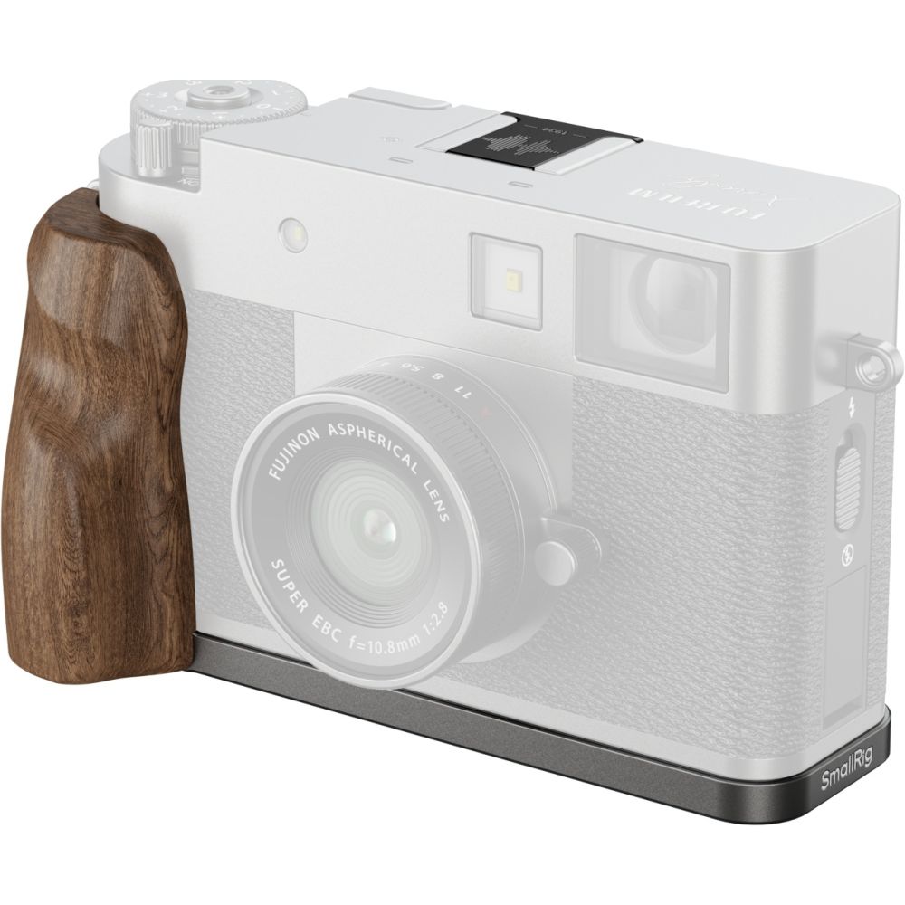 SmallRig 5394 Plaque de Montage en L avec Poignée pour en Bois FUJIFILM X Half, Argent Anthracite