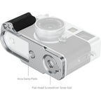 SmallRig 5216 L-förmige Montageplatte mit Silikongriff für FUJIFILM X halb, silber