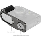 SmallRig 5217 Plaque de Montage en L avec Poignée en Silicone pour FUJIFILM X Half, Argent Anthracite