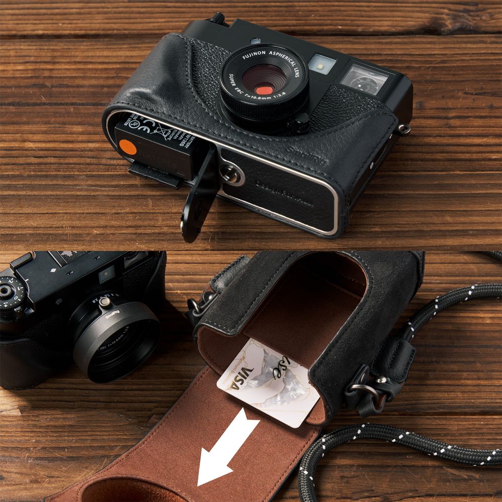 SmallRig 5219 Ledertaschen-Kit für FUJIFILM X halb, schwarz