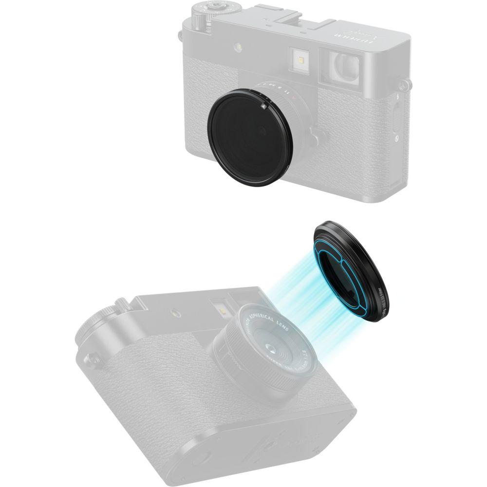 SmallRig 5225 Magnetischer VND Filter ND2 - ND32 für FUJIFILM X halb, schwarz