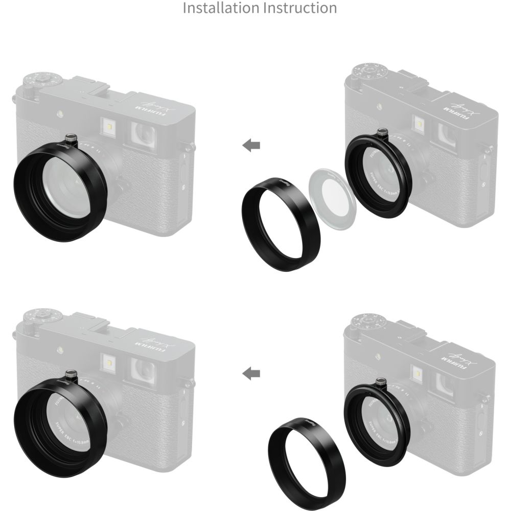 SmallRig 5215 Pare-soleil pour FUJIFILM X half, noir