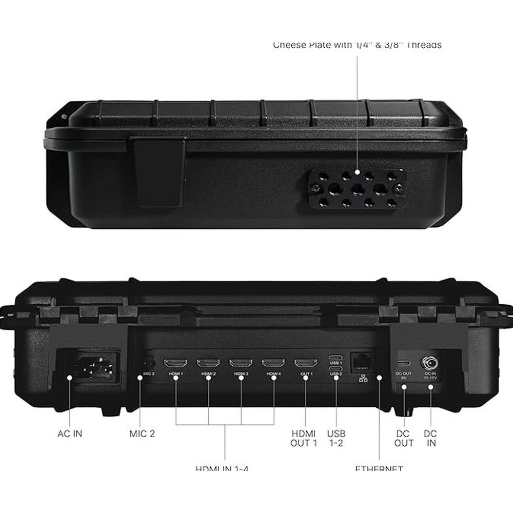 Osee Multicamera Live-Streaming Switcher mit 14-Zoll-Bildschirm