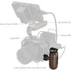 SmallRig 5238 Holzseitengriff mit 1/4"-20 & 3/8''-16 ARRI Feststellschrauben