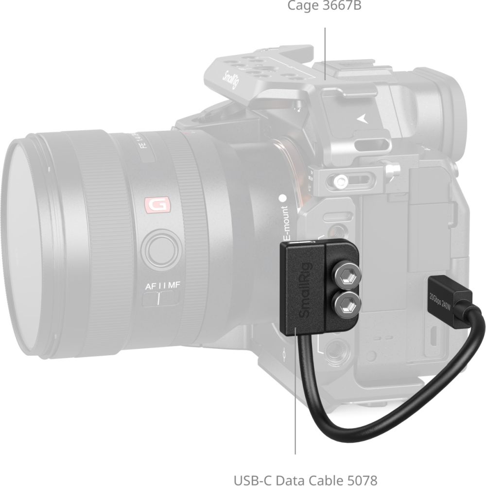 SmallRig 5078 USB-C Datenkabel (Stecker zu Buchse)