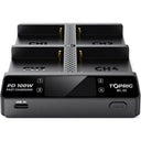 Accsoon TopRig 100W 4-Bay NP-F Schnellladegerät