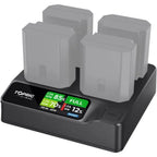 Accsoon TopRig 100W 4-Bay NP-FZ100 Fast Chargeur (Chargeur Rapide)