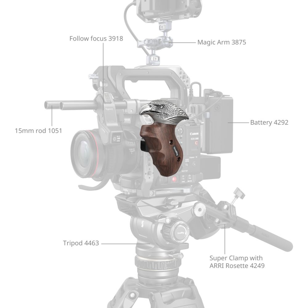 SmallRig 4817 "ImageGrip" Series Eagle Handle avec NATO Pince (Left Side)