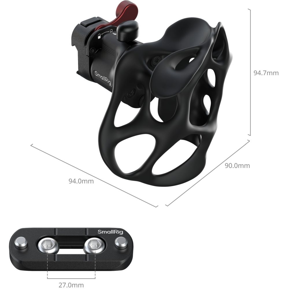 SmallRig 5243 Liquid Handle der "ImageGrip"-Serie mit NATO-Klemme (rechte Seite)