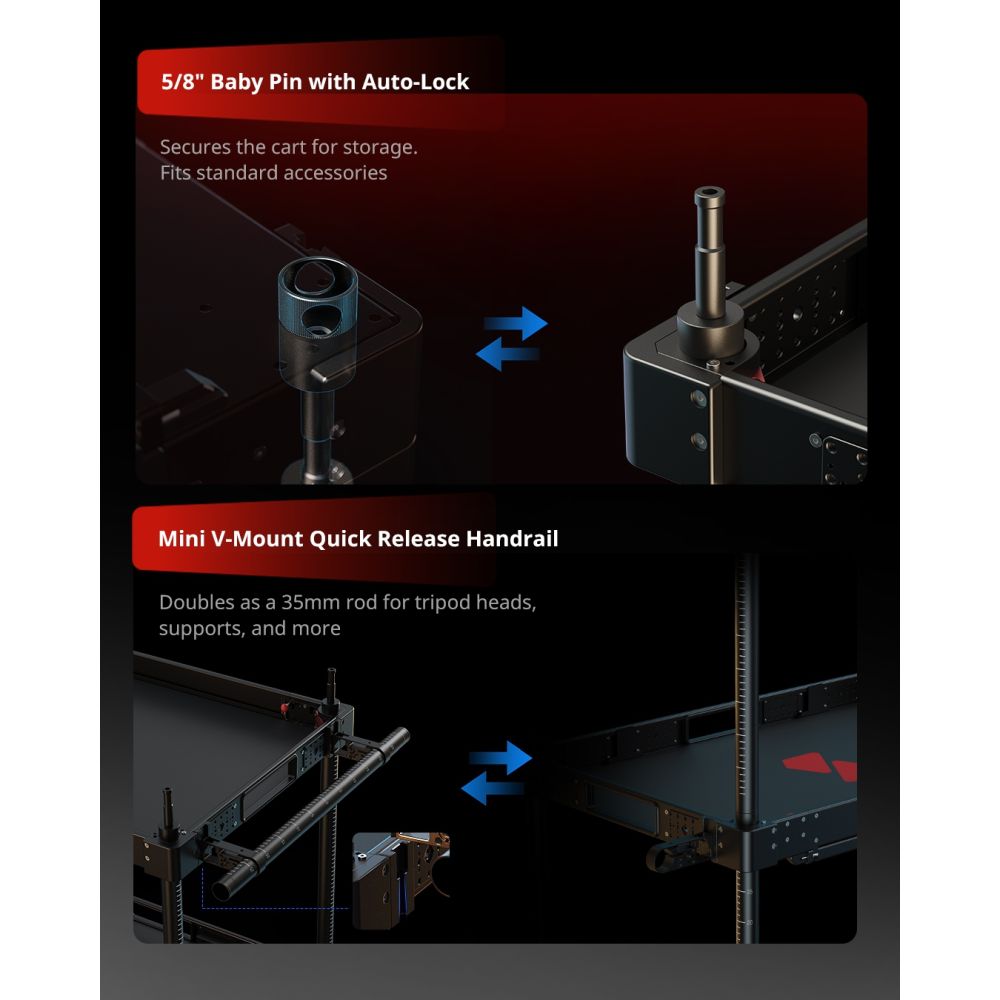SmallRig MD4573 36" Leichter Kamerawagen für die Videoproduktion