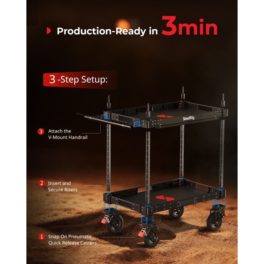 SmallRig MD4573 36" Leichter Kamerawagen für die Videoproduktion