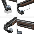 SmallRig 5250 Oberer Holzgriff mit Cold Shoe Mount