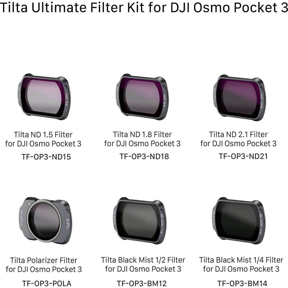 Tilta Ultimate Filter Kit für DJI Osmo Pocket 3