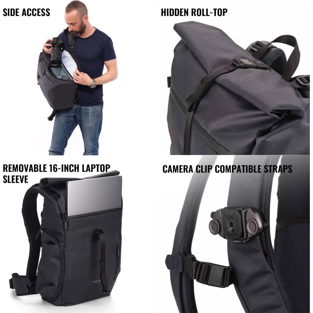 Shimoda Rucksack Side Street 22 Starterset - anthrazit - 520-380