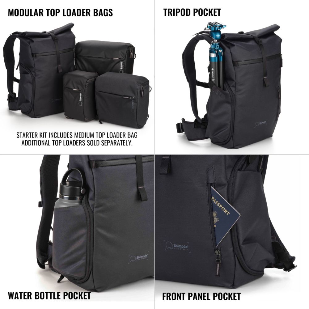 Shimoda Rucksack Side Street 22 Starterset - anthrazit - 520-380