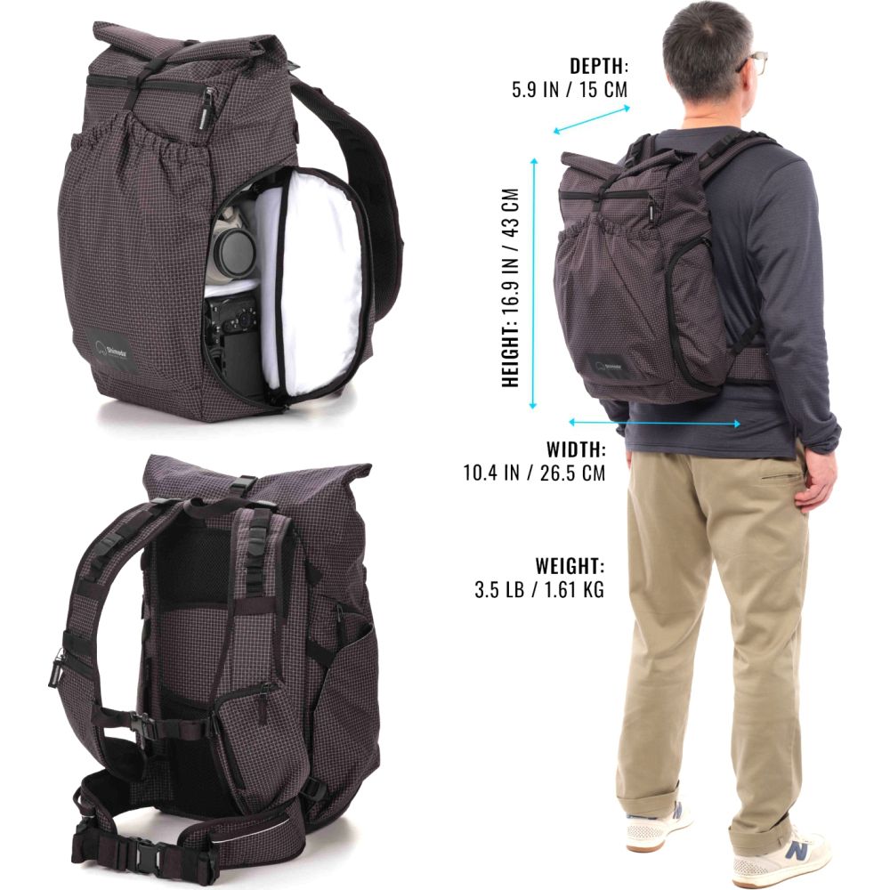 Shimoda Sac à dos Side Lite 22 Starter Kit - noir/blanc - 520-371