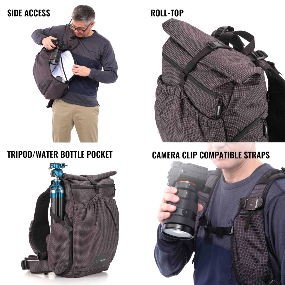 Shimoda Sac à dos Side Lite 22 Starter Kit - noir/blanc - 520-371