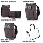 Shimoda Sac à dos Side Lite 22 Starter Kit - noir/blanc - 520-371