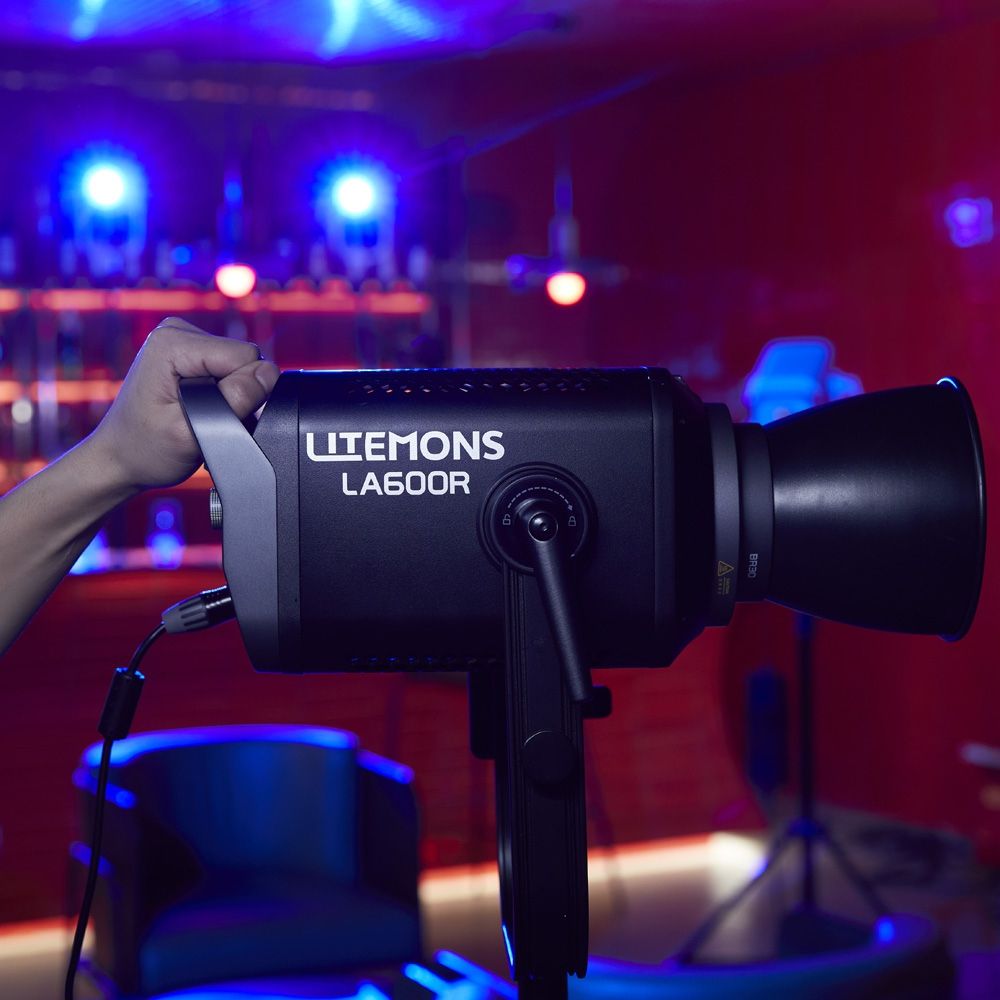 Godox Litemons LA600BI BI Color LED Video Light with Carry bag (black)