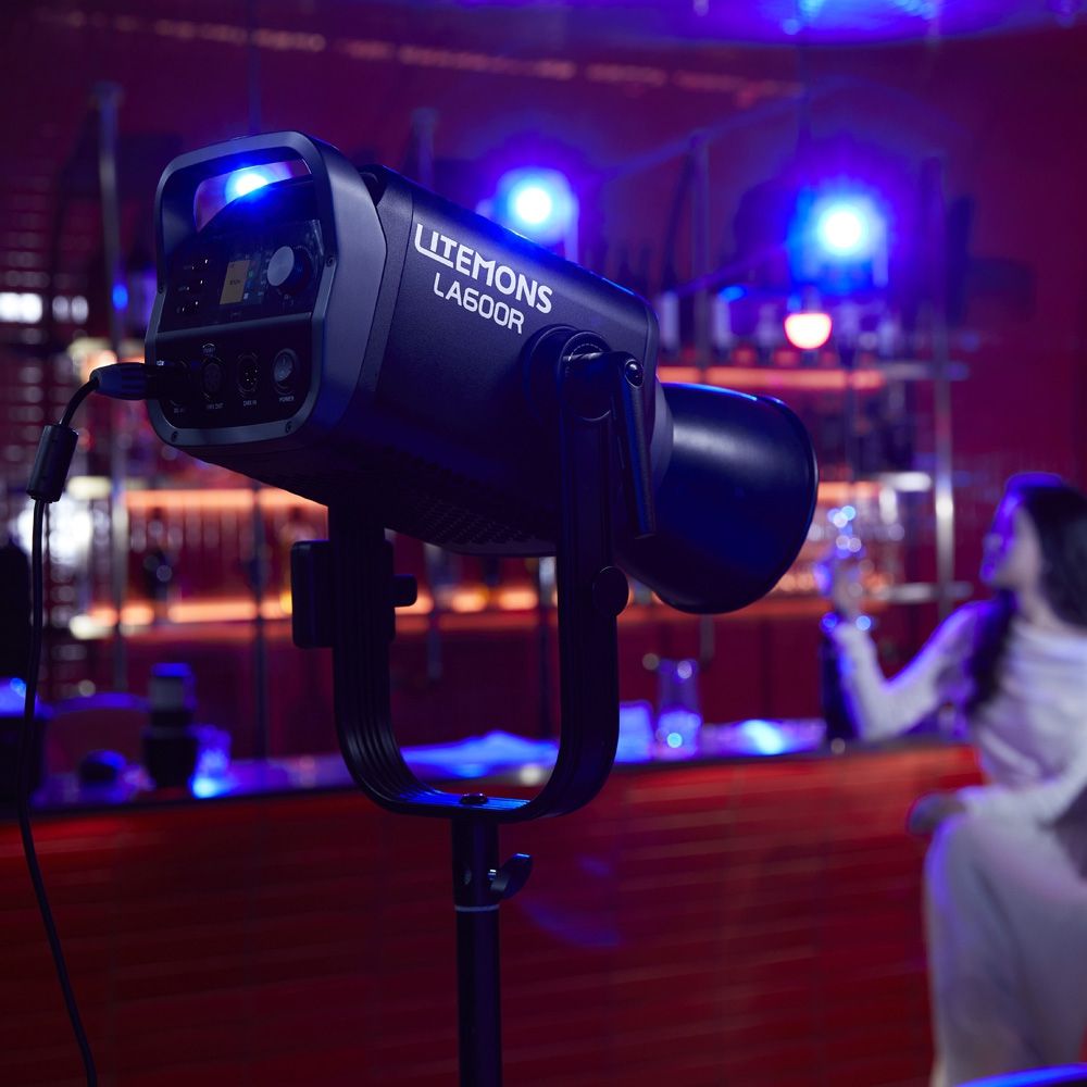 Godox Litemons LA600BI BI Color LED Video Light with Carry bag (black)