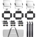 Godox Litemons LP1200R RGB Eclairage LED Panel 3 Light Kit