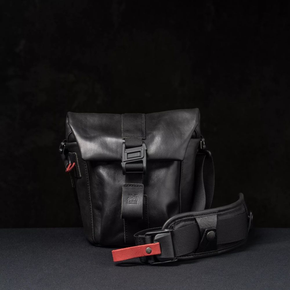 Wotancraft Pilot Reisekameratasche 2L - schwarzes Leder