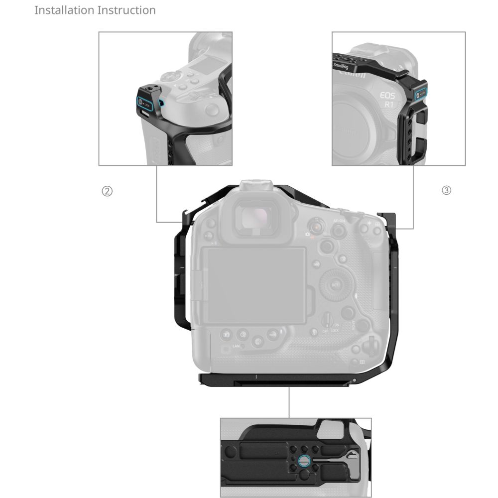 SmallRig 5413 Käfig für Canon EOS R1