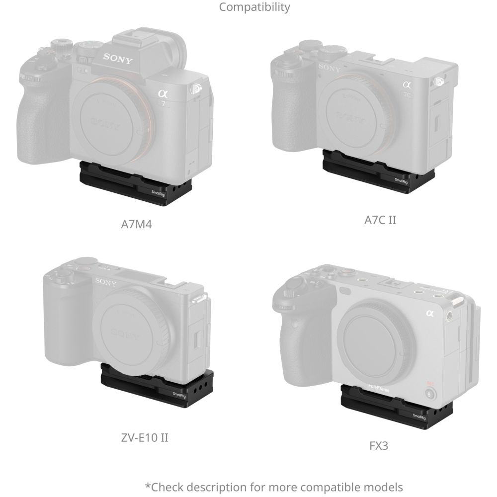 SmallRig MD5423 Plaque de Montage Arca-Swiss pour AirTag pour Sony