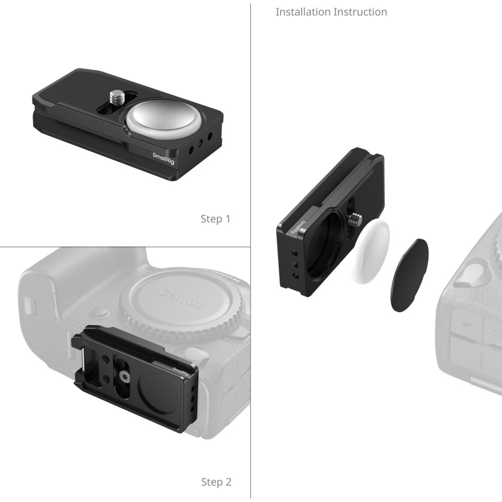 SmallRig MD5424 Plaque de Montage Arca-Swiss pour AirTag pour Canon