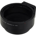 Fotodiox Pro Adaptateur de monture d'objectif : objectif Bronica S SLR vers boîtier d'appareil photo reflex Nikon à monture F