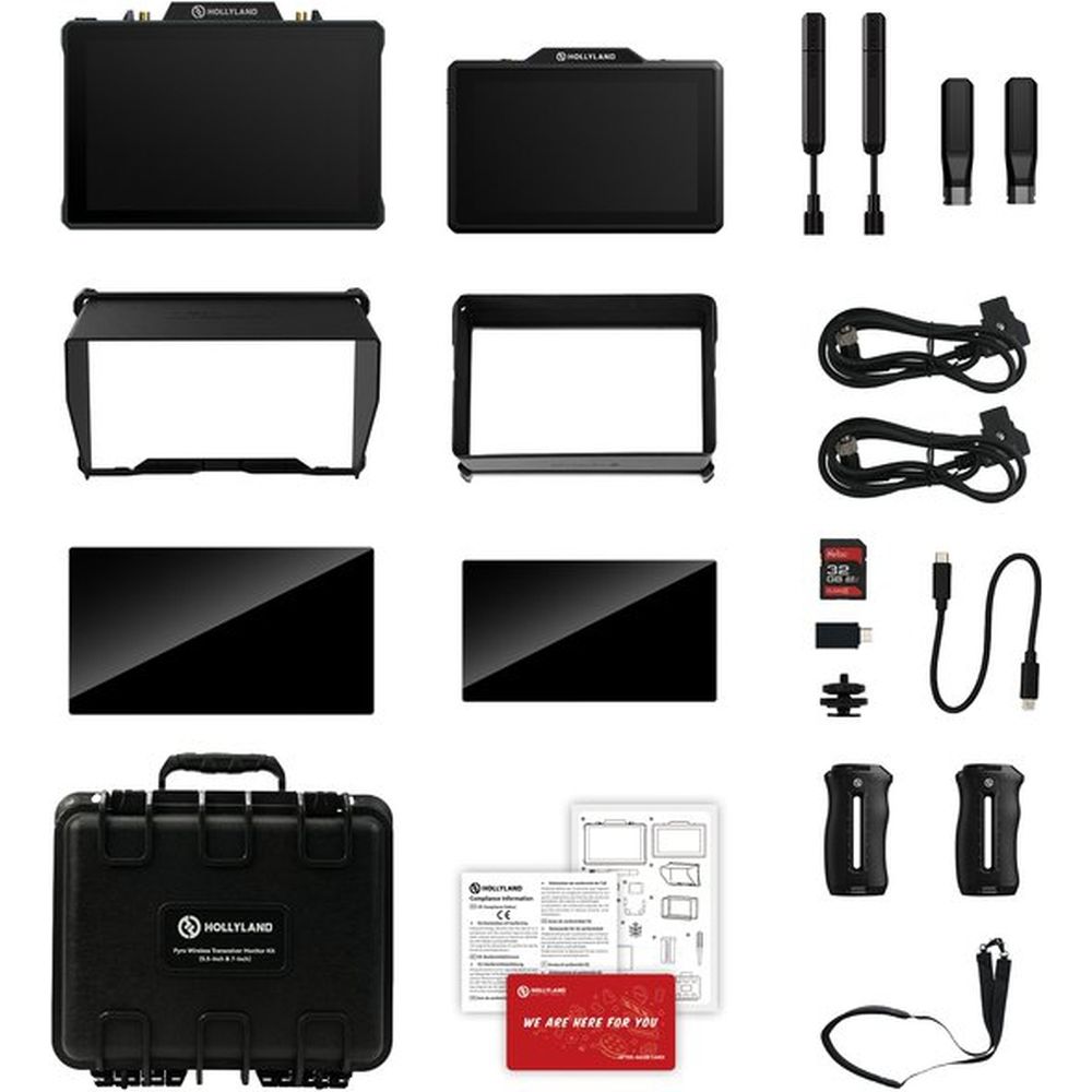Hollyland Pyro Wireless Transceiver Monitor Kit (5,5 Zoll und 7 Zoll)