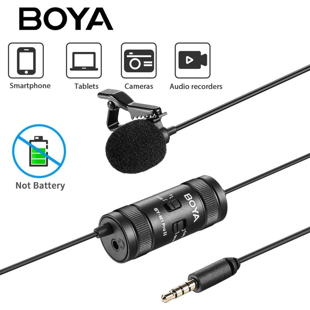 Boya BY-M1 Pro II Microphone à Pince