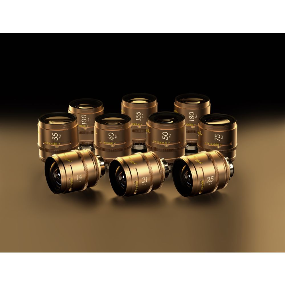 DZOFilm Arles Lustre Objectif cinéma 14/21/25/35/40/50/75/100/135/180mm FF/VV (monture PL, mètre)
