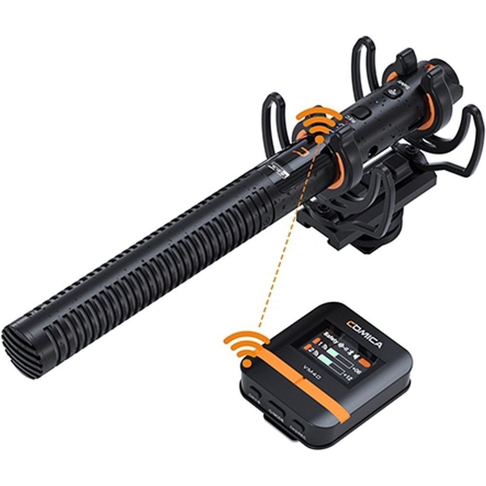 Comica VM40COMBO Microphone Canon sans Fil Double Canal + 32 Go de Mémoire Intégrée