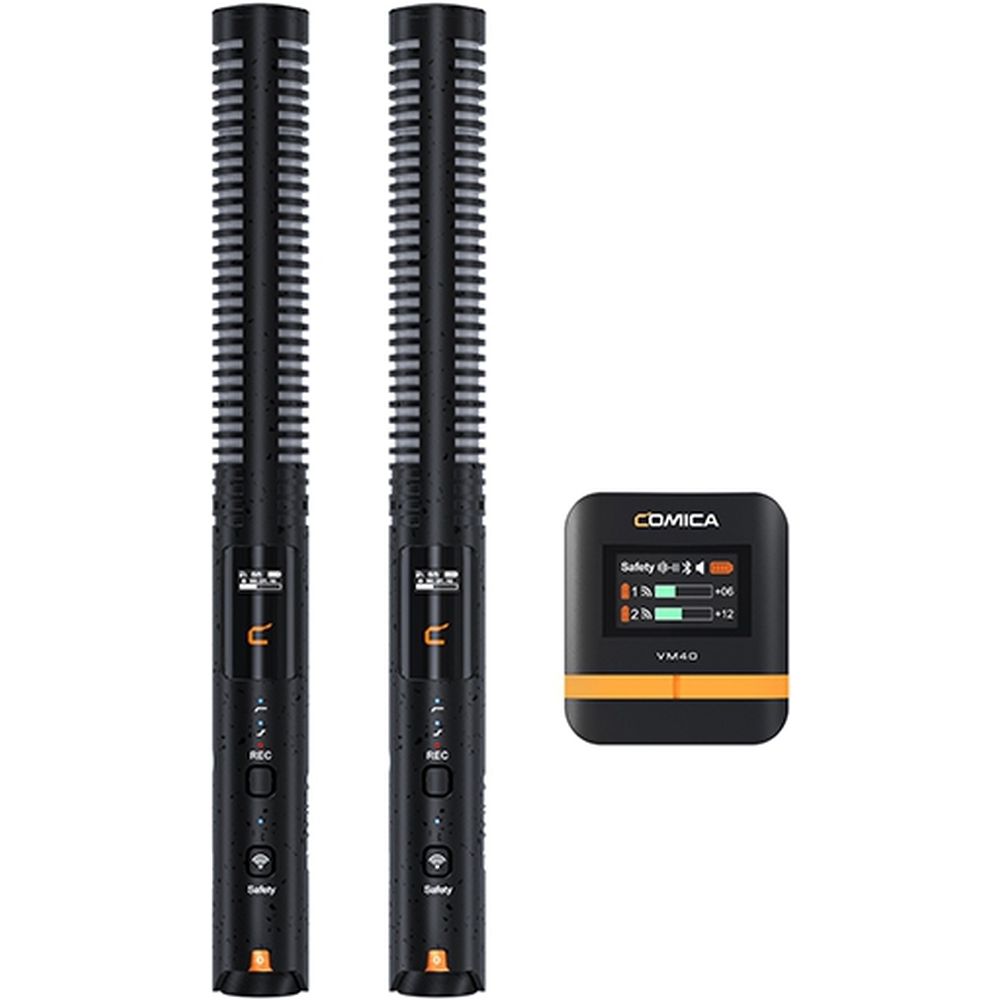 Comica VM40COMBO Microphone Canon sans Fil Double Canal + 32 Go de Mémoire Intégrée